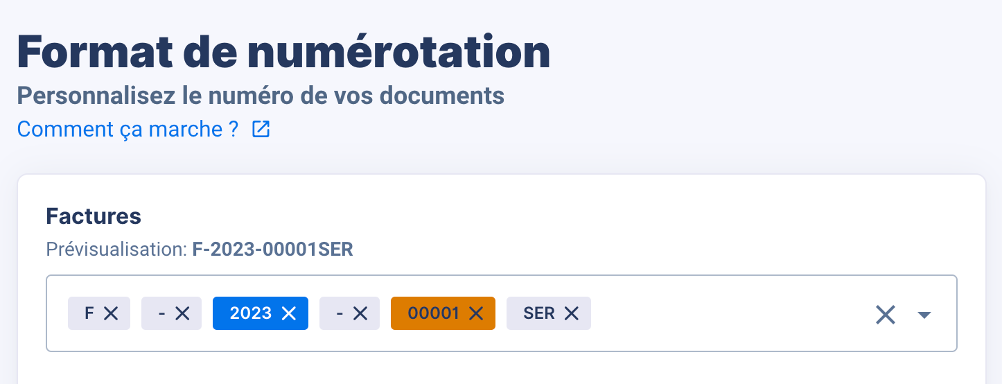 numérotation personnalisée service