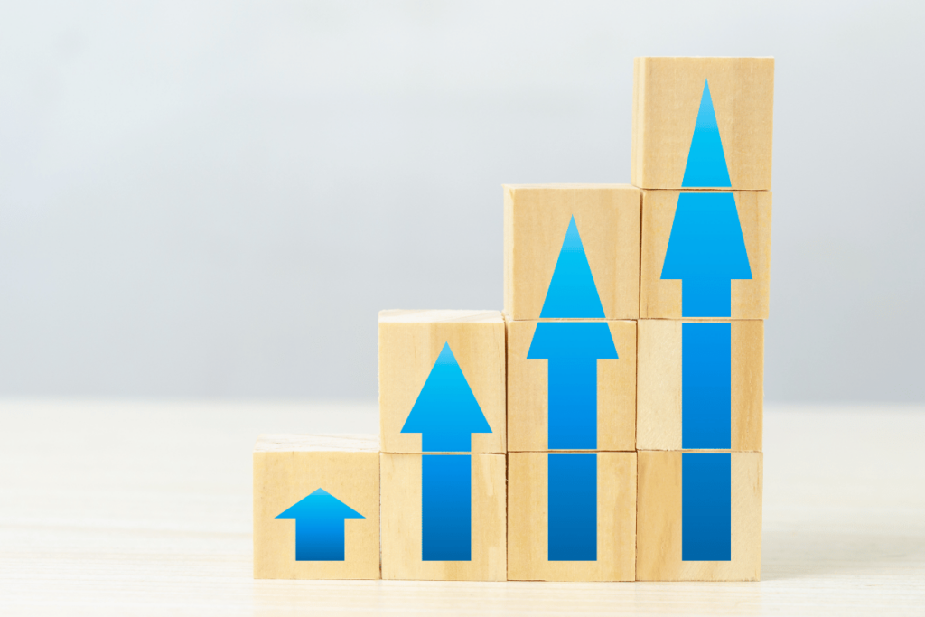 Augmentation : flèches vers le haut